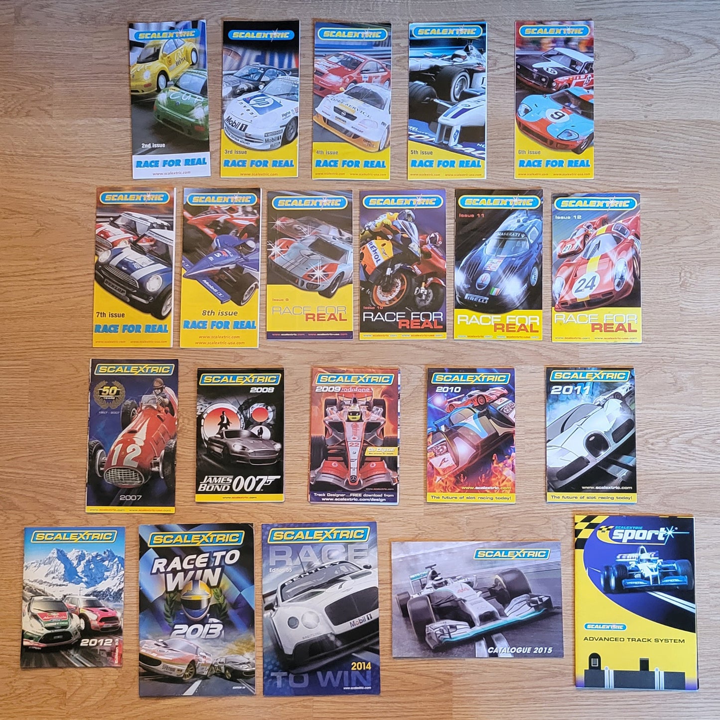 Scalextric Catalogues - 2nd - 12th 2007 2008 2009 2010 2011 2012 2013 2014 2015