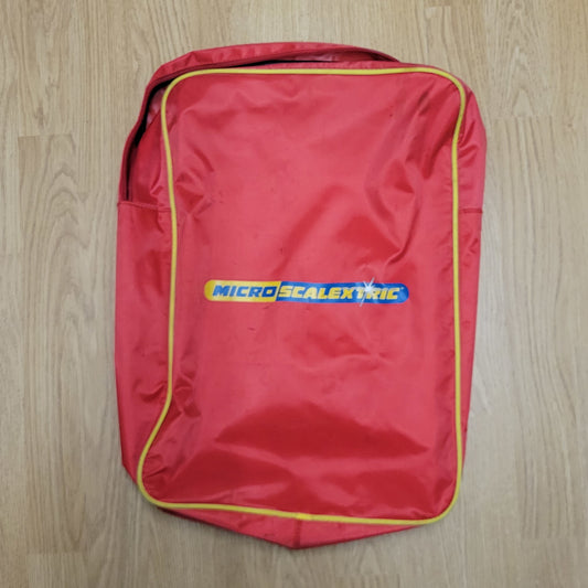 Micro Scalextric Red Canvas Carrying Bag Rucksack