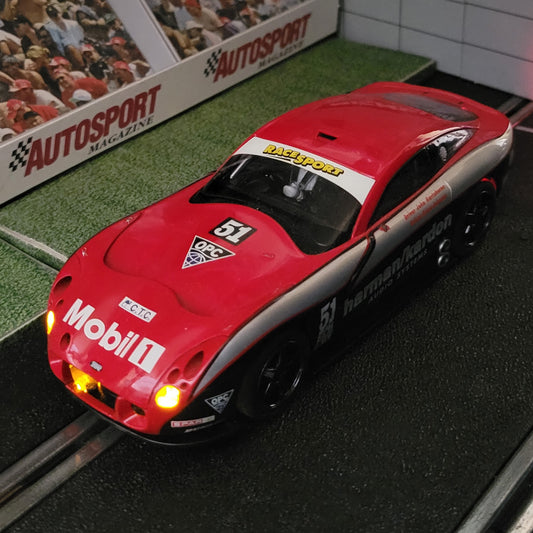 Scalextric 1:32 Car - C2532W TVR T400R Harman / Kardon #51 *LIGHTS* #GWMS