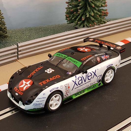 Scalextric 1:32 Car - C2533 TVR T400R Texaco Xavex #55 *LIGHTS* #E