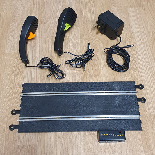 Scalextric Classic 1:32 Track - C8127 Powerbase, Throttles & Adaptor #E