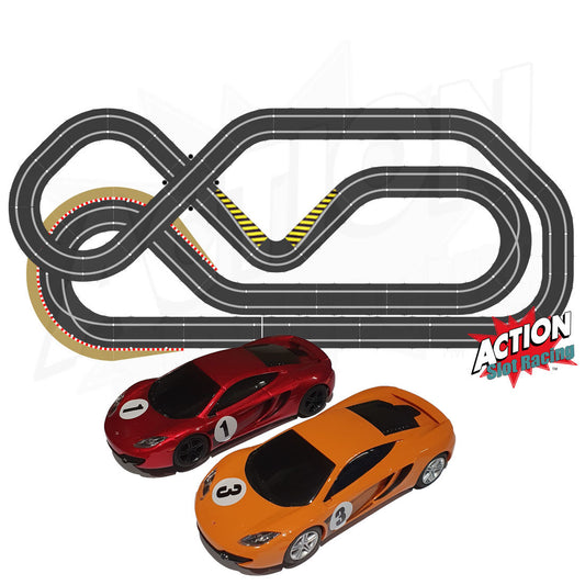 Scalextric Sport 1:32 Track Set - Layout With Bridge & McLaren Cars RY #AS17