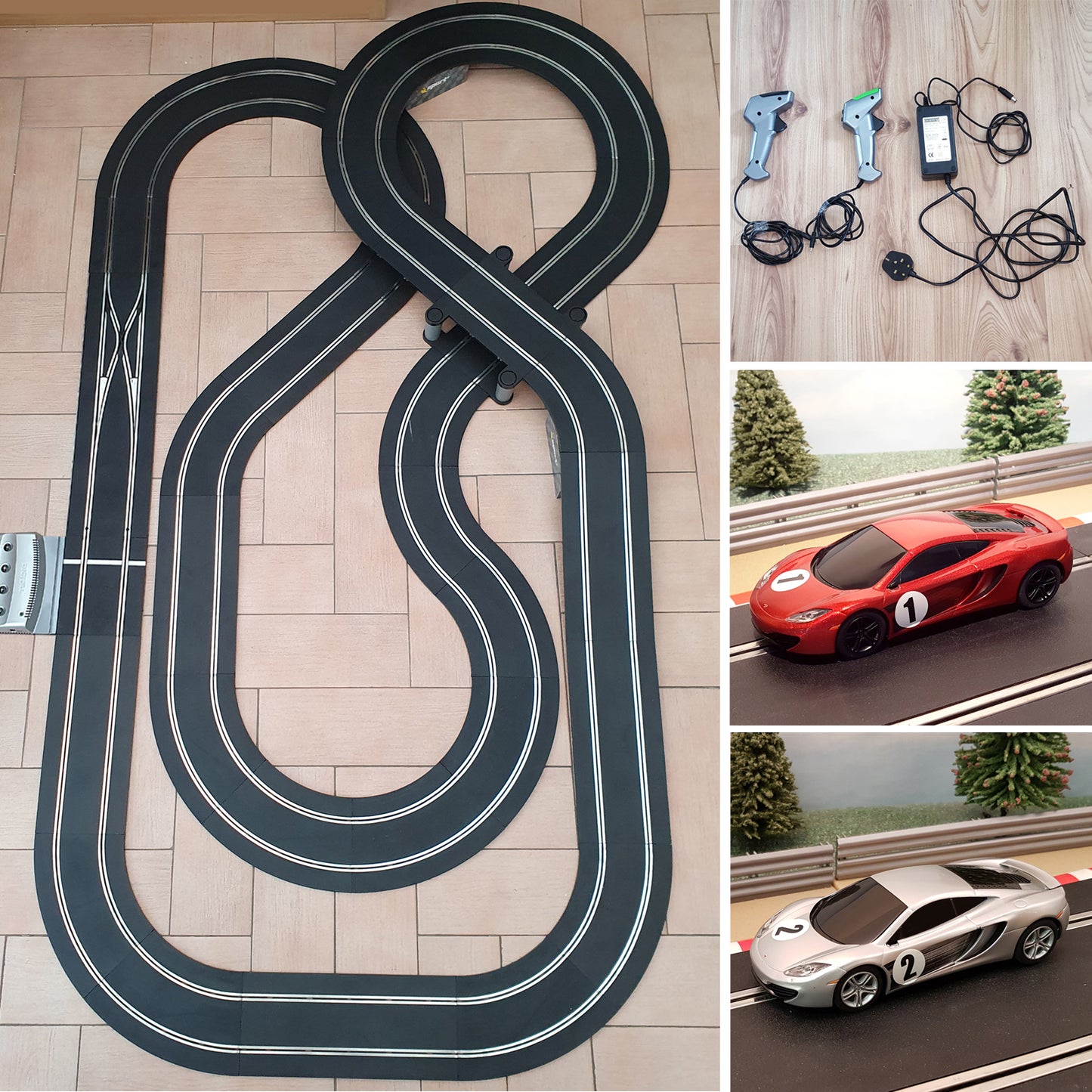 Scalextric Sport 1:32 Track Set Layout With McLaren Cars DIGITAL #AS9