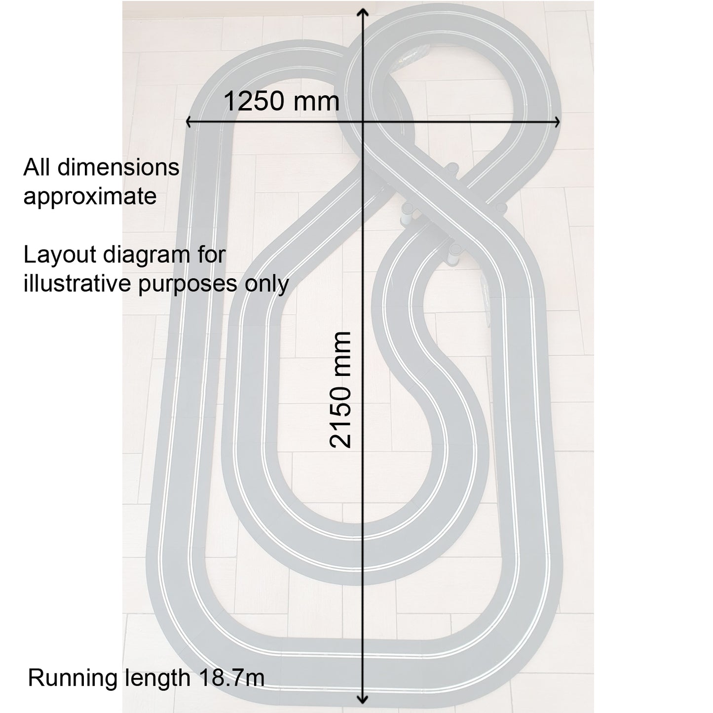 Scalextric Sport 1:32 Track Set - Layout With Bridge - Digital #AS9
