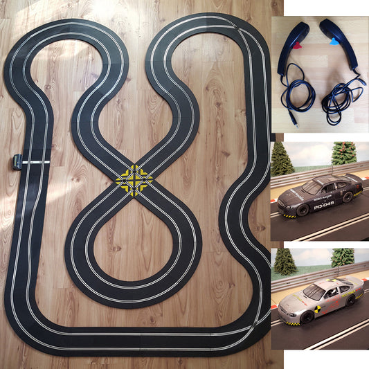 Scalextric Sport 1:32 Track Set - Large Layout With Ford Taurus Cars #FA