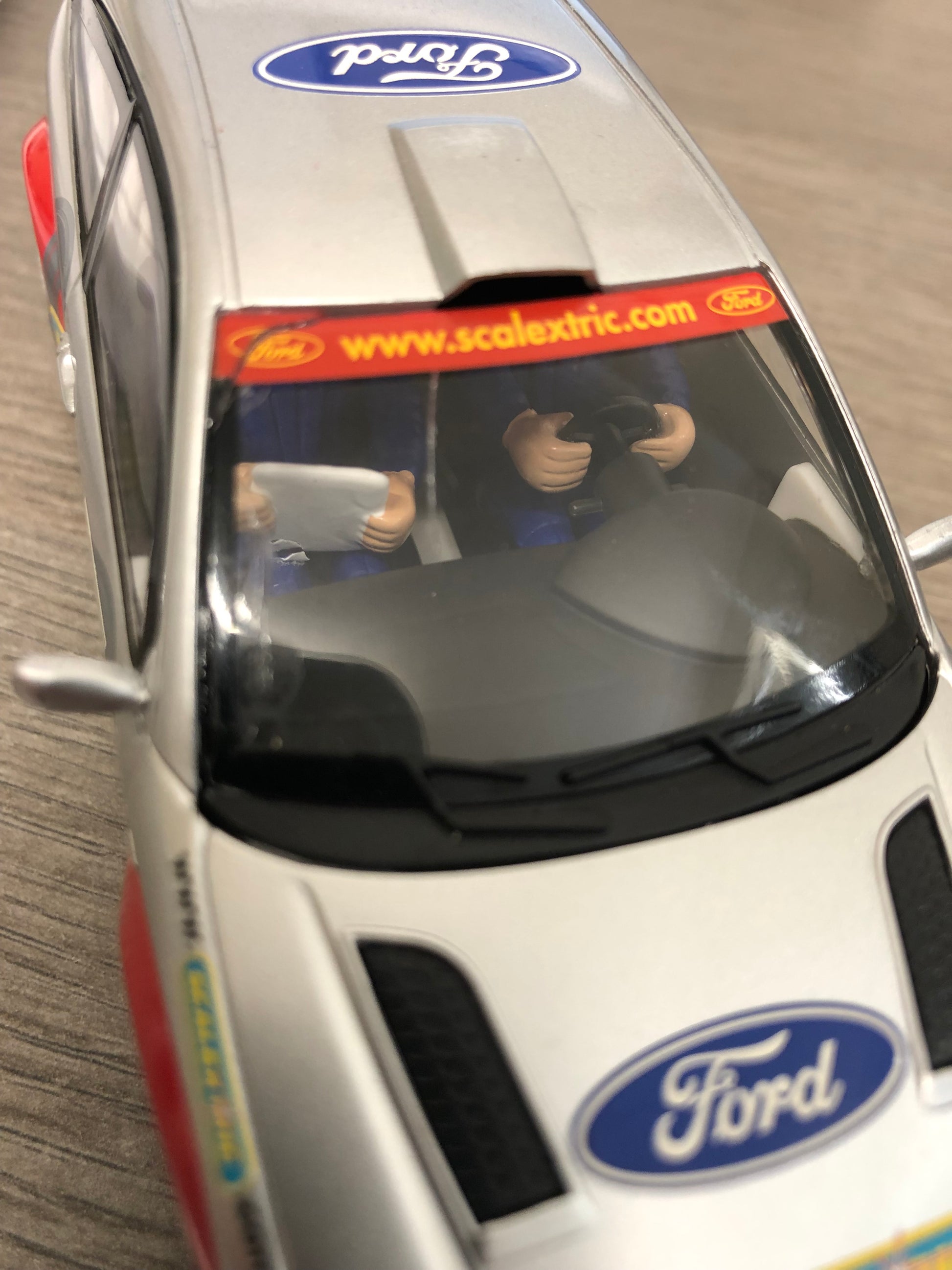Scalextric 1:32 Car - Red & Silver Ford Focus Rally WRC #2 #AA