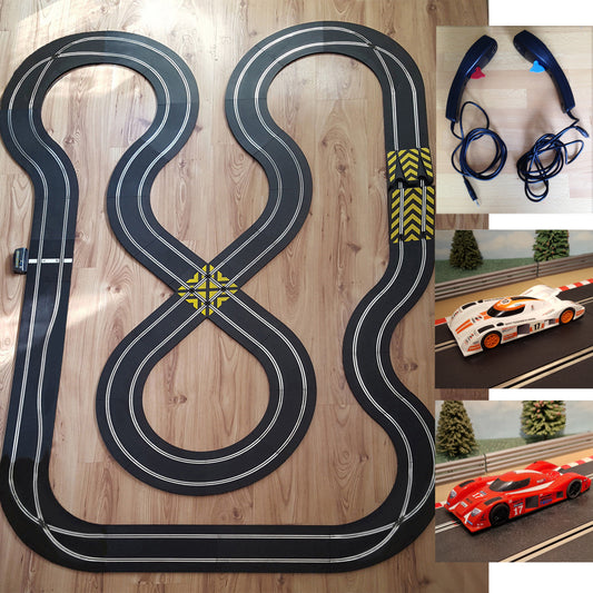 Scalextric Sport 1:32 Track Set - Large Flat Layout & Le Mans Cars AS20 #A