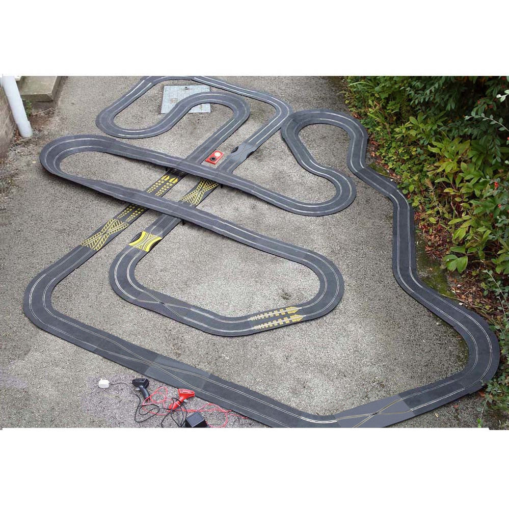 Scalextric Classic 1:32 Job Lot Bundle Set *HUGE TRACK LAYOUT + LAP COUNTER* #Ba