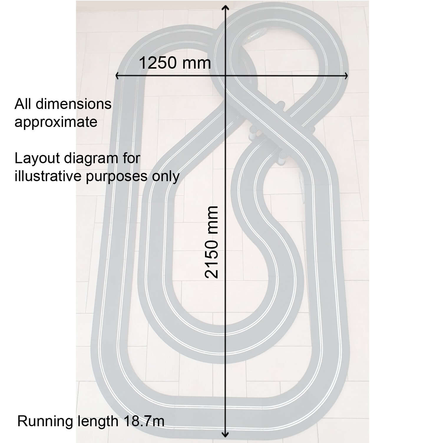 Scalextric Sport 1:32 Track Set With Bridge - Layout ARC Pro AS9