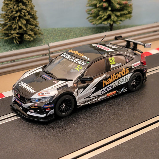 Scalextric 1:32 Car - C4297 Honda Civic Type R BTCC Shedden #52 *LIGHTS*