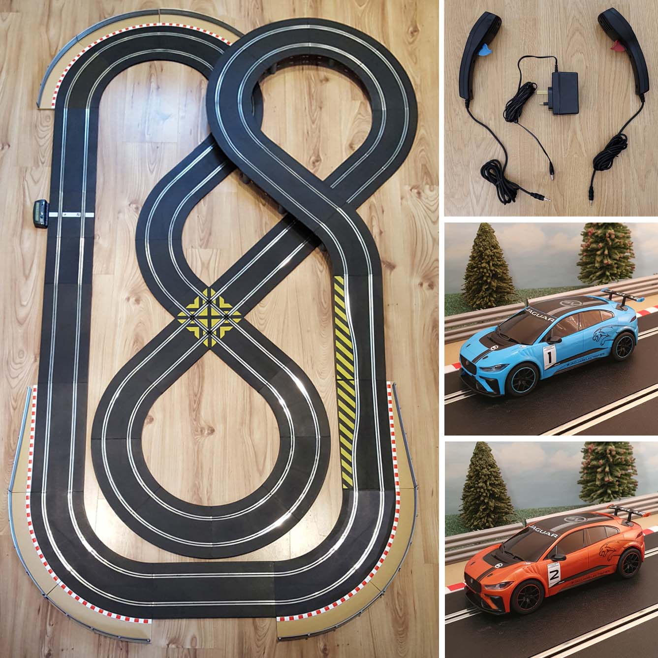 Set Scalextric Sport 1:32 - Diseño en forma de ocho + Jaguar I-Pace Cars 