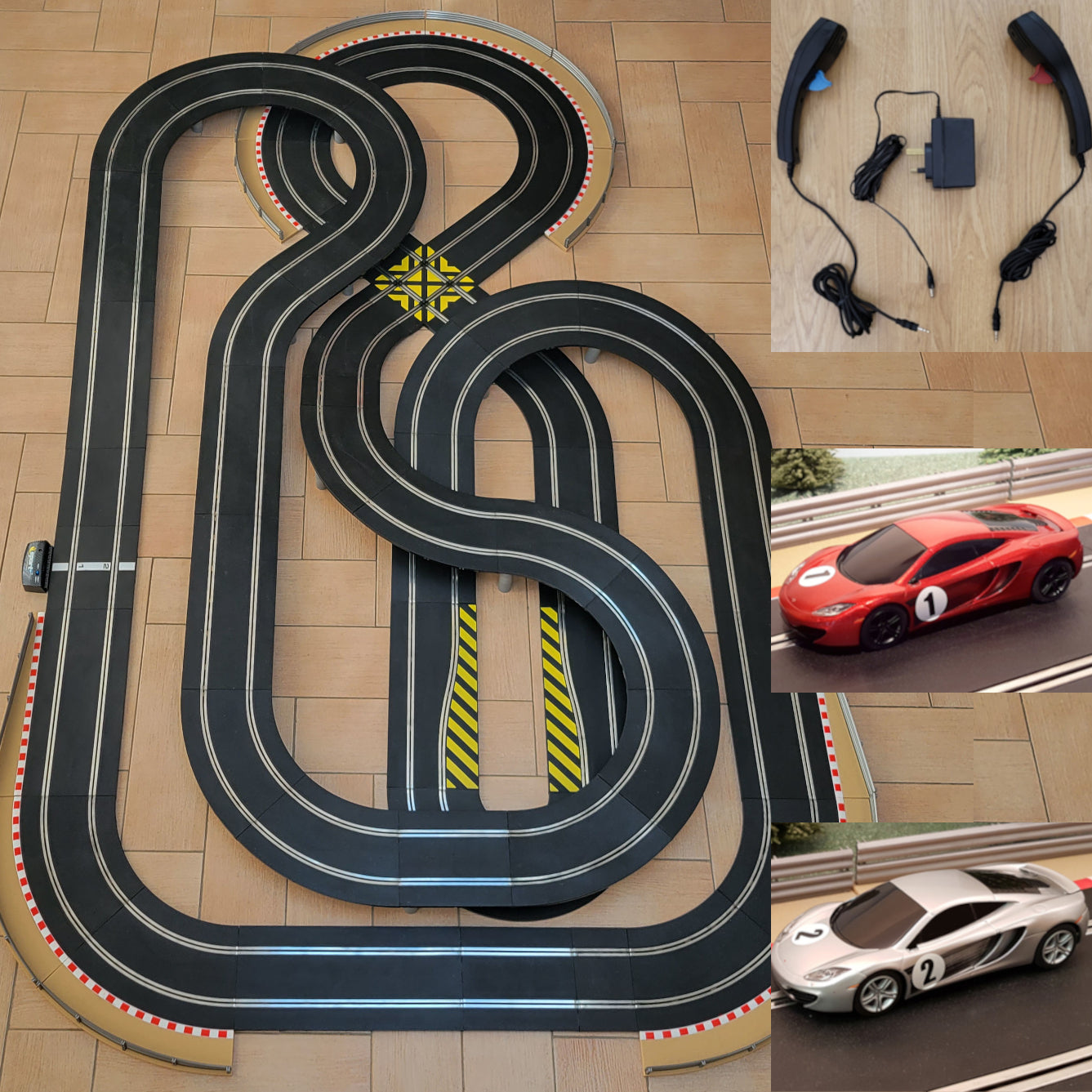 Scalextric Sport 1:32 Track Set - Huge Layout SPORT AS5 & McLaren Cars