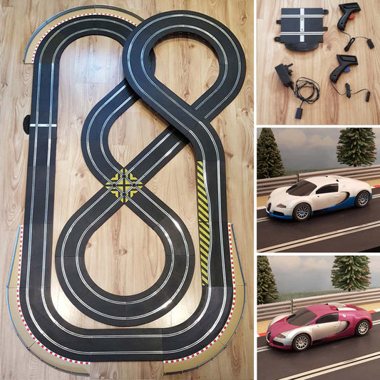 Scalextric Sport Track Set Layout With Veyron Cars AS10 * BLACK FRIDAY *