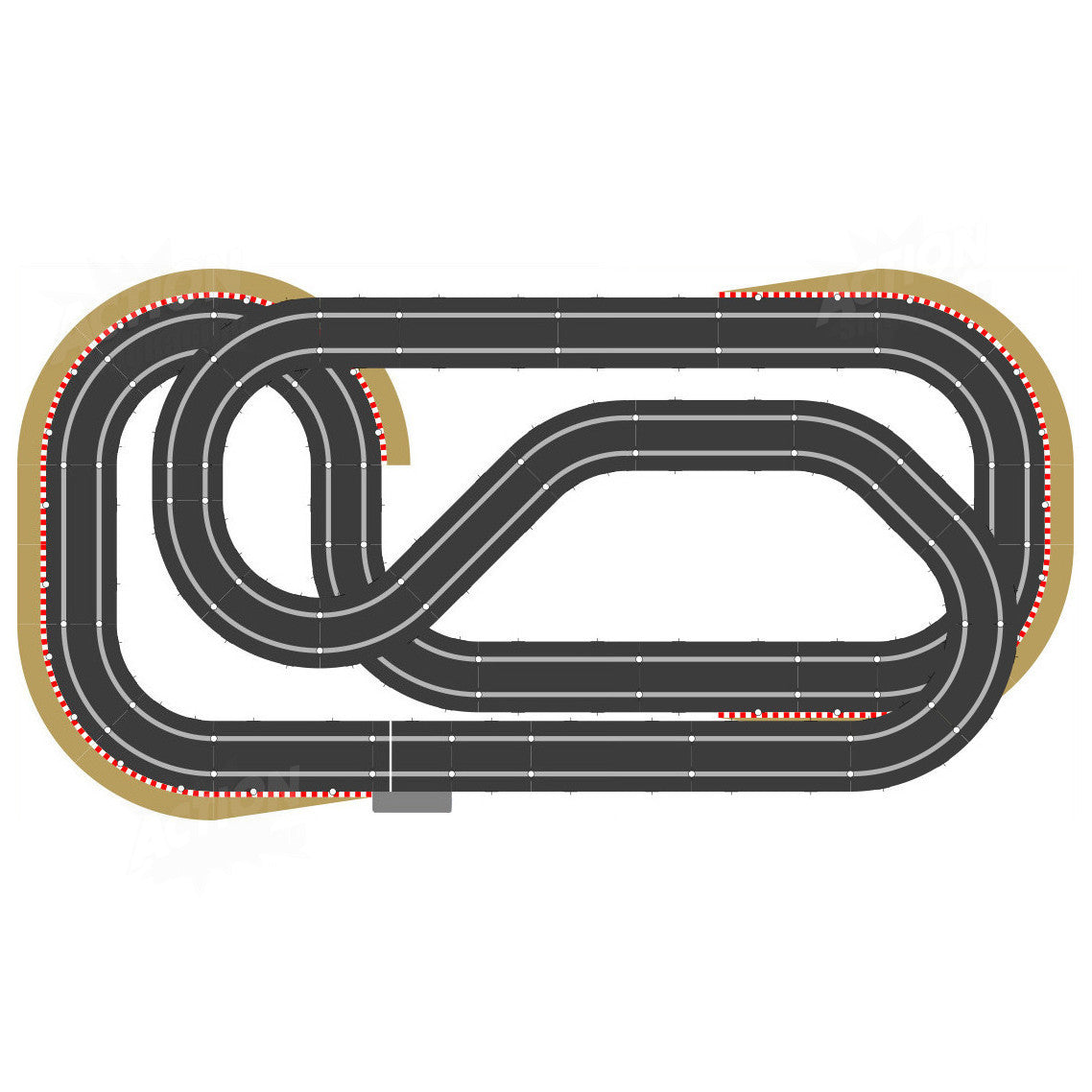 Scalextric Sport 1:32 Track Set Layout #AS14