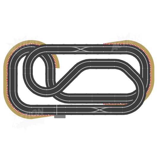 Diseño del juego de pistas Scalextric Sport 1:32 - Digital #AS14 