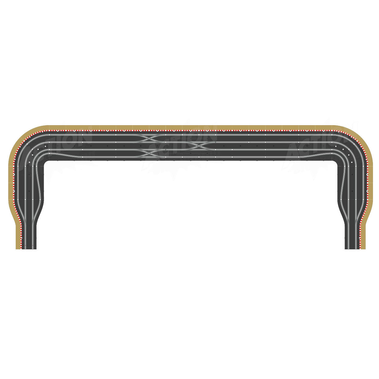 Scalextric Sport 1:32 Track - Digital Triple Lane Corner C7014 C7015 C7016 C7036