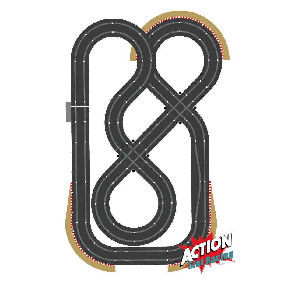 Scalextric Sport 1:32 Track Set Layout SPORT AS16