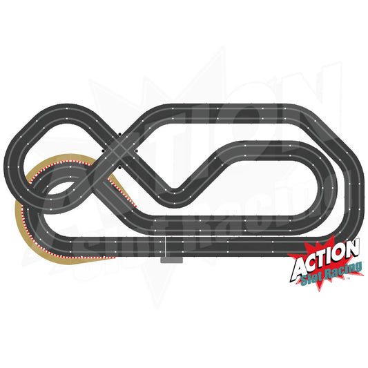 Scalextric Sport 1:32 Track Set - Layout With Bridge AS28