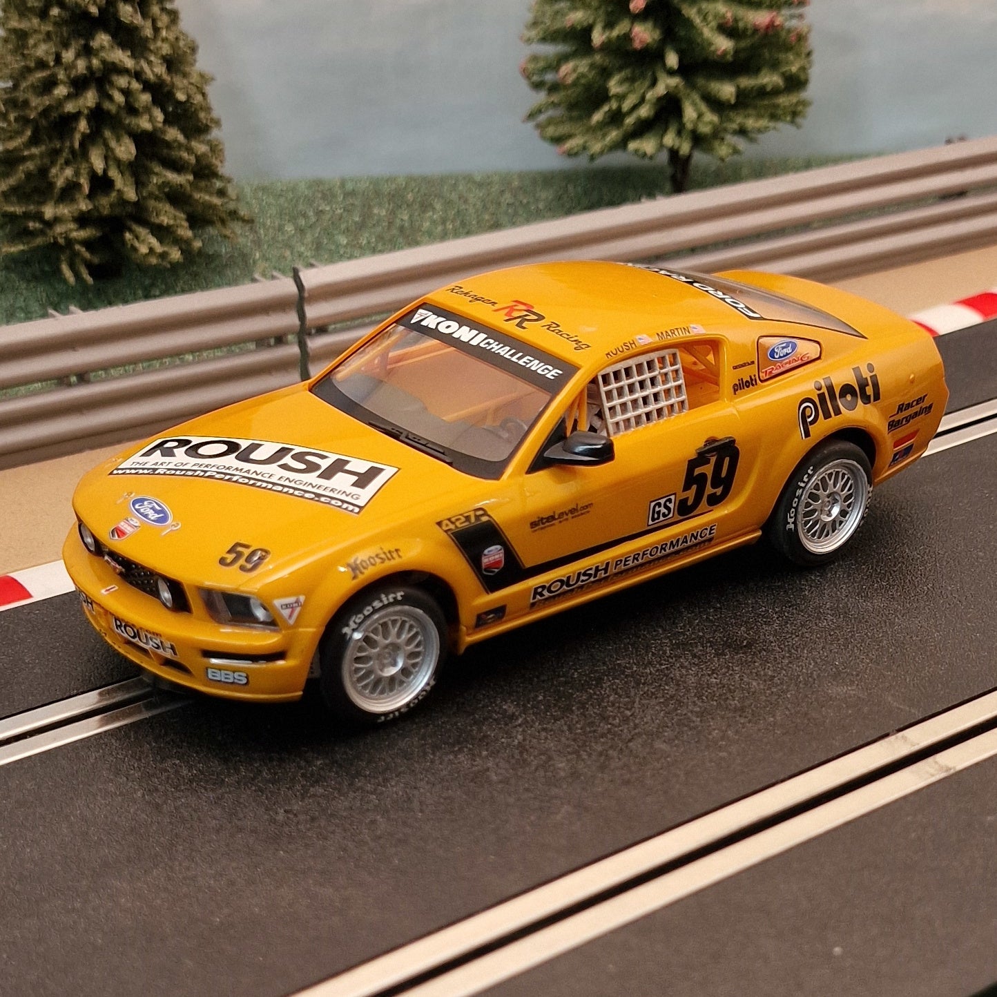 Scalextric 1:32 Car - C2888 Ford Mustang FR 500C Rehagen Racing #59 *LIGHTS* #A