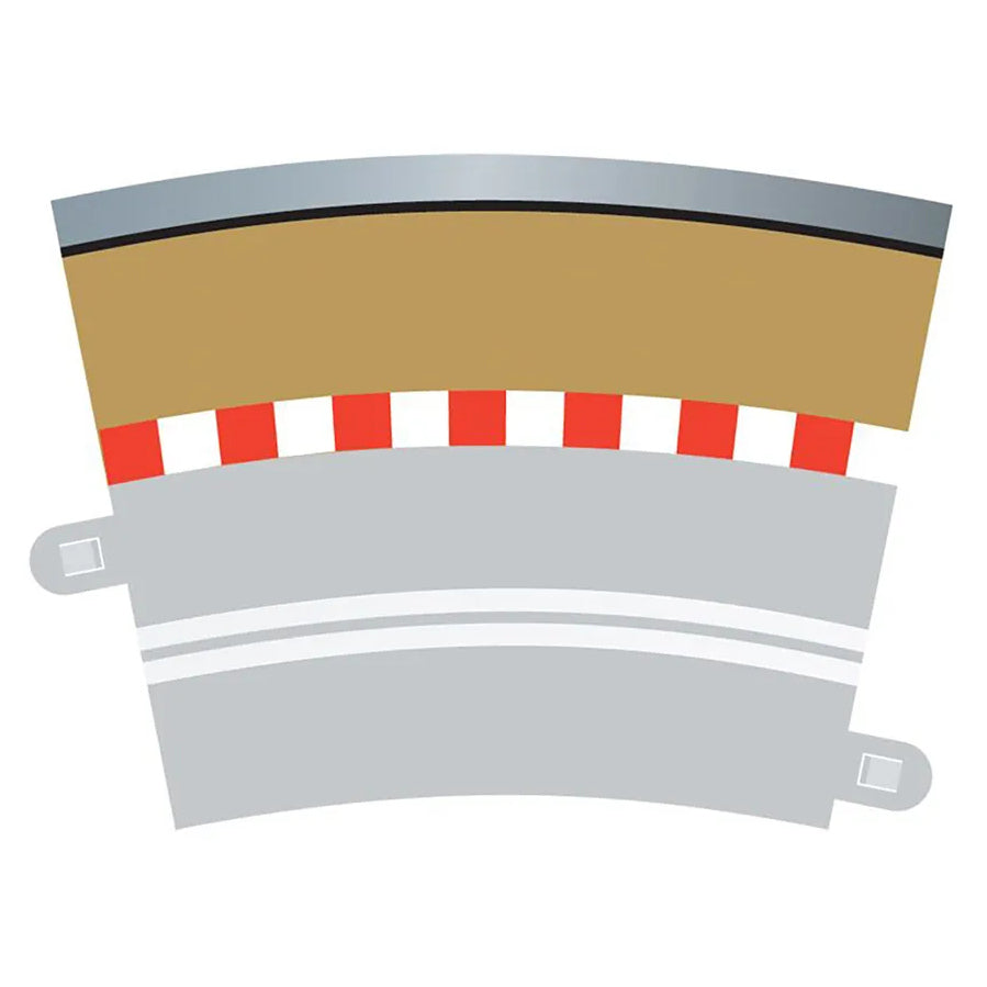Scalextric C7019 Radius 3 Curve Outer Borders & Barriers 22.5° 'BV' x 4