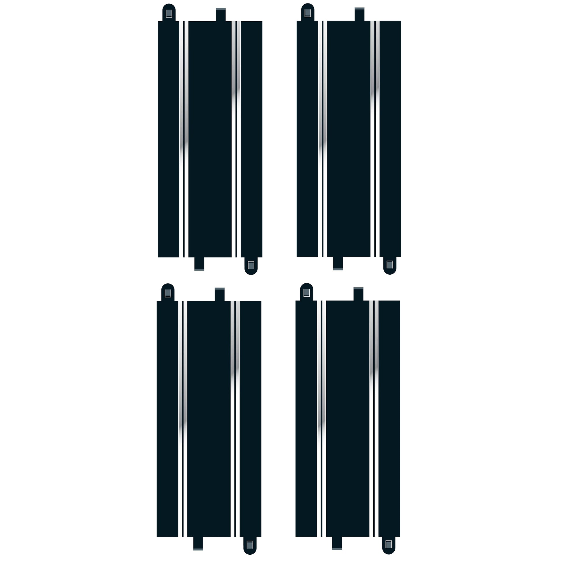 Scalextric C8526 Track Extension Pack Straights - C8205 x 4 Excellent