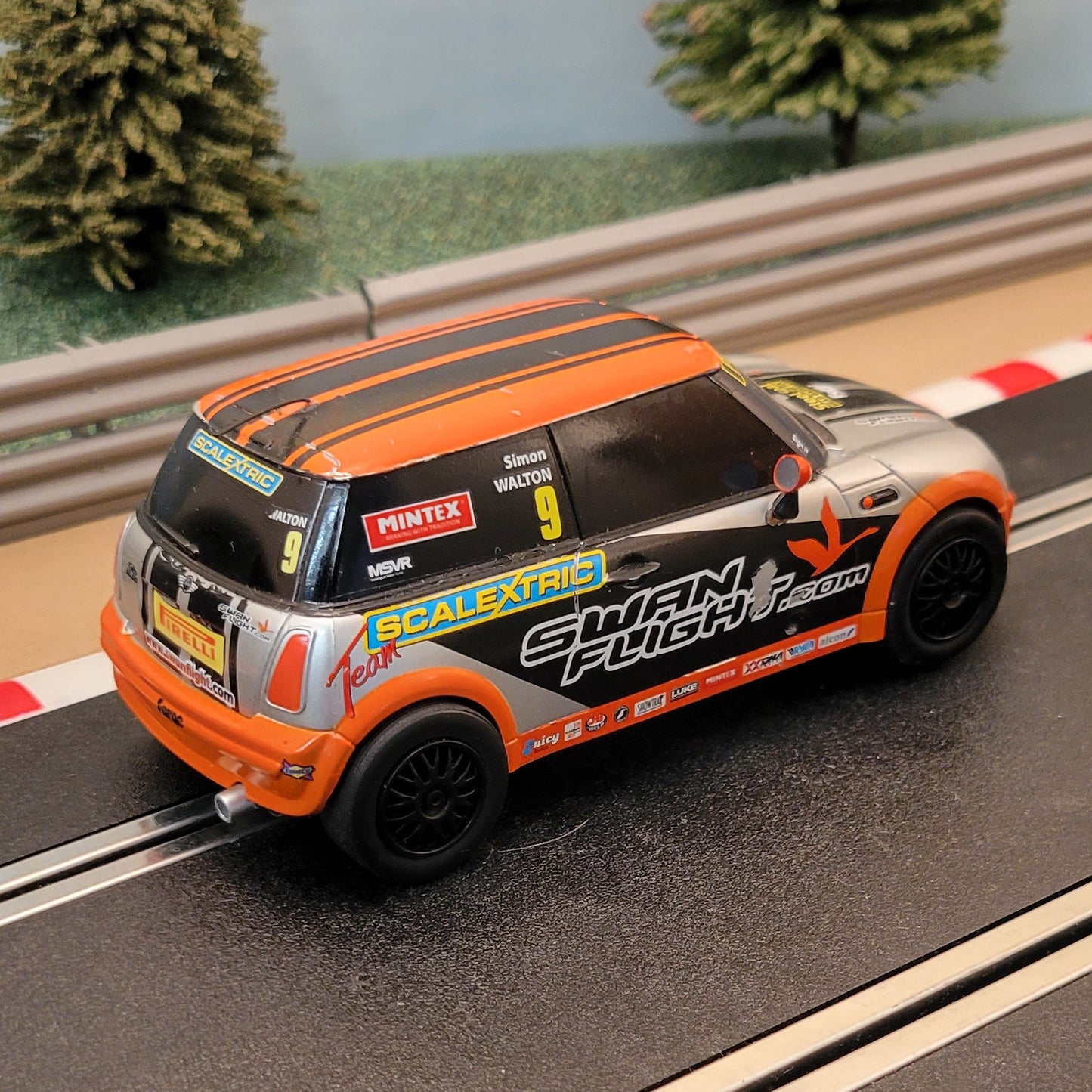 Scalextric 1:32 Car - BMW Mini Cooper - Walton #9 #C