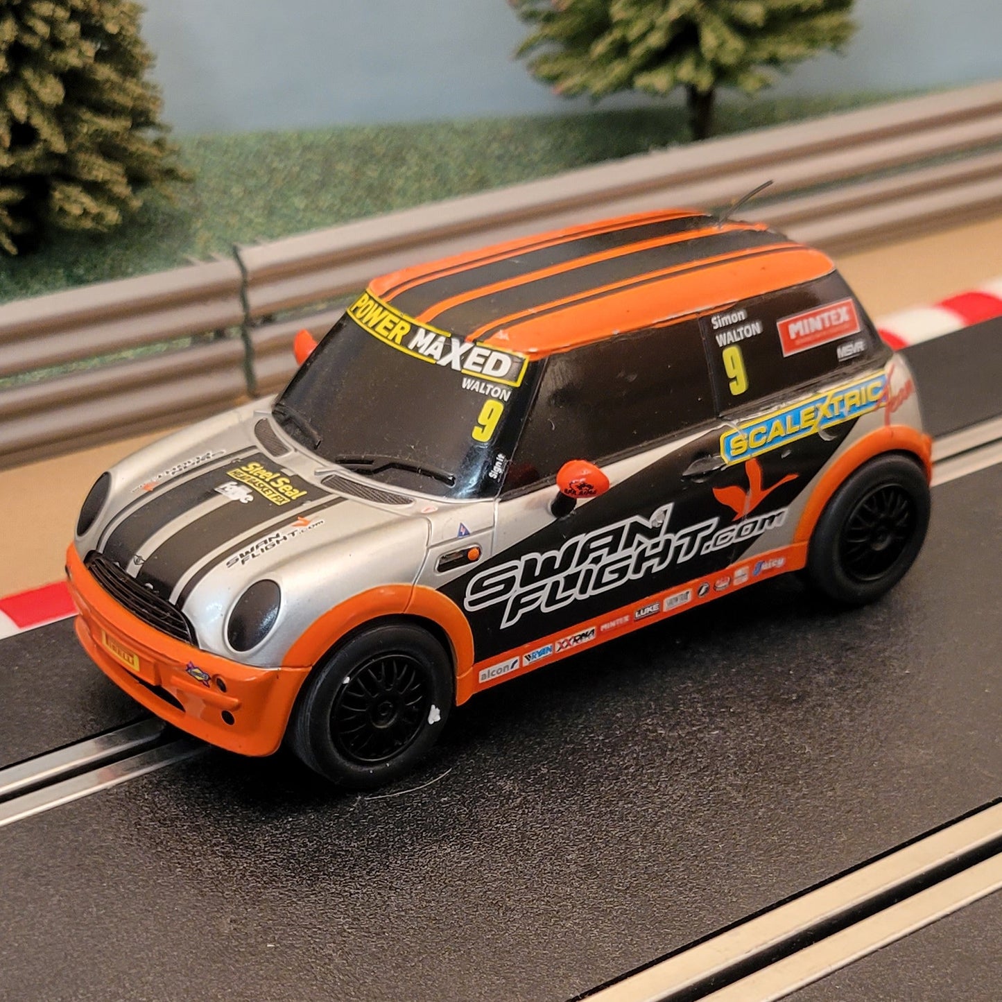 Scalextric 1:32 Car - BMW Mini Cooper - Walton #9 #C
