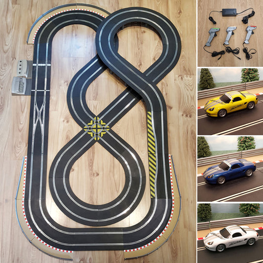 Scalextric Sport 1:32 Track Set Layout - 3 Porsche Cars & Lap DIGITAL AS10