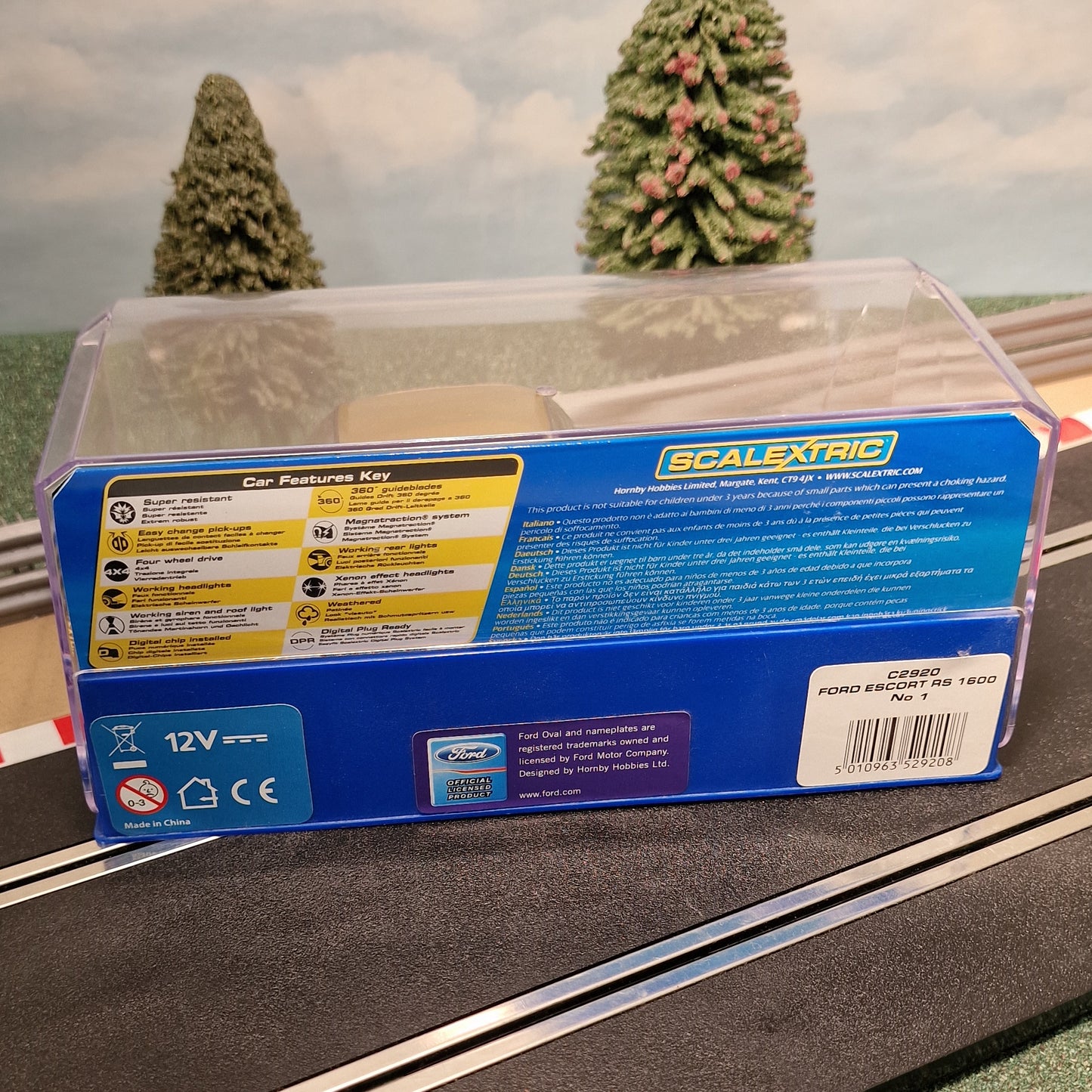 Scalextric 1:32 Car - C2920 Ford Escort Mk 1 RS 1600 Roger Clark #1 *LIGHTS*