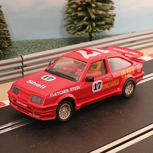 Scalextric 1:32 Car - Ford Sierra Cosworth Fletcher Steel #17 *LIGHTS* #E