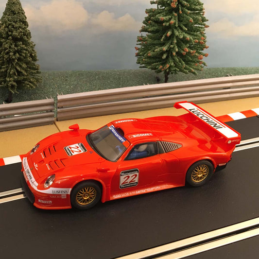 Scalextric 1:32 Car - C2092 Red Porsche 911 GT1 Lucchini #22
