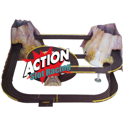 Micro Scalextric 1:64 Mountain Rally CARDBOARD ONLY
