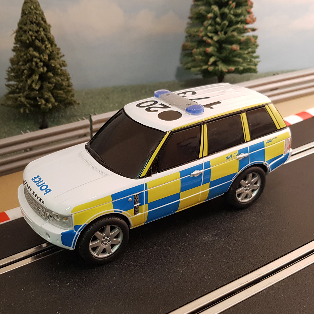 Scalextric C2808 Range Rover Police Car FLASHING LIGHTS & SIREN DPR #M