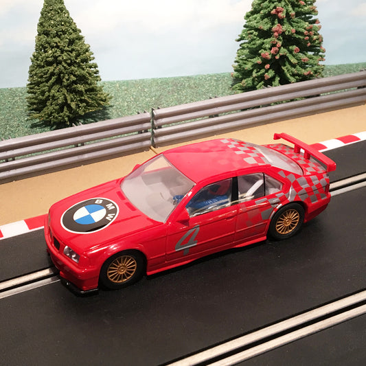 Scalextric 1:32 Car - C2267 Red BMW 330i #4 *LIGHTS*