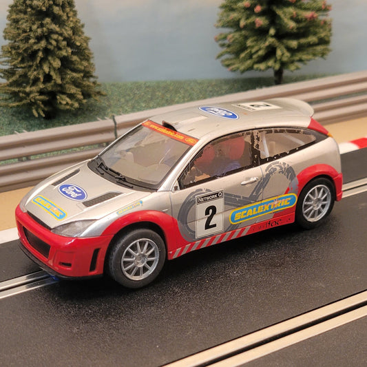 Scalextric 1:32 Car - Red & Silver Ford Focus Rally WRC #2 #D