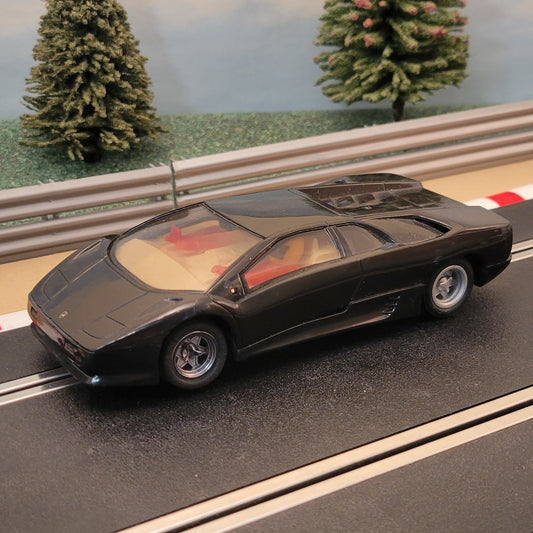 Scalextric 1:32 Car - C283 Black Lamborghini Diablo *LIGHTS*#M