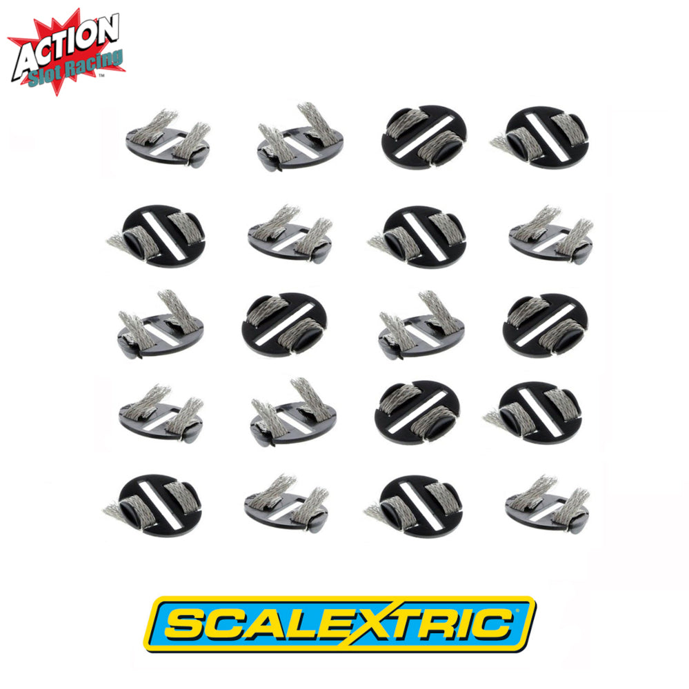 Scalextric Sport C8329 20 x Placas de recogida de ajuste rápido con trenzas x 20 