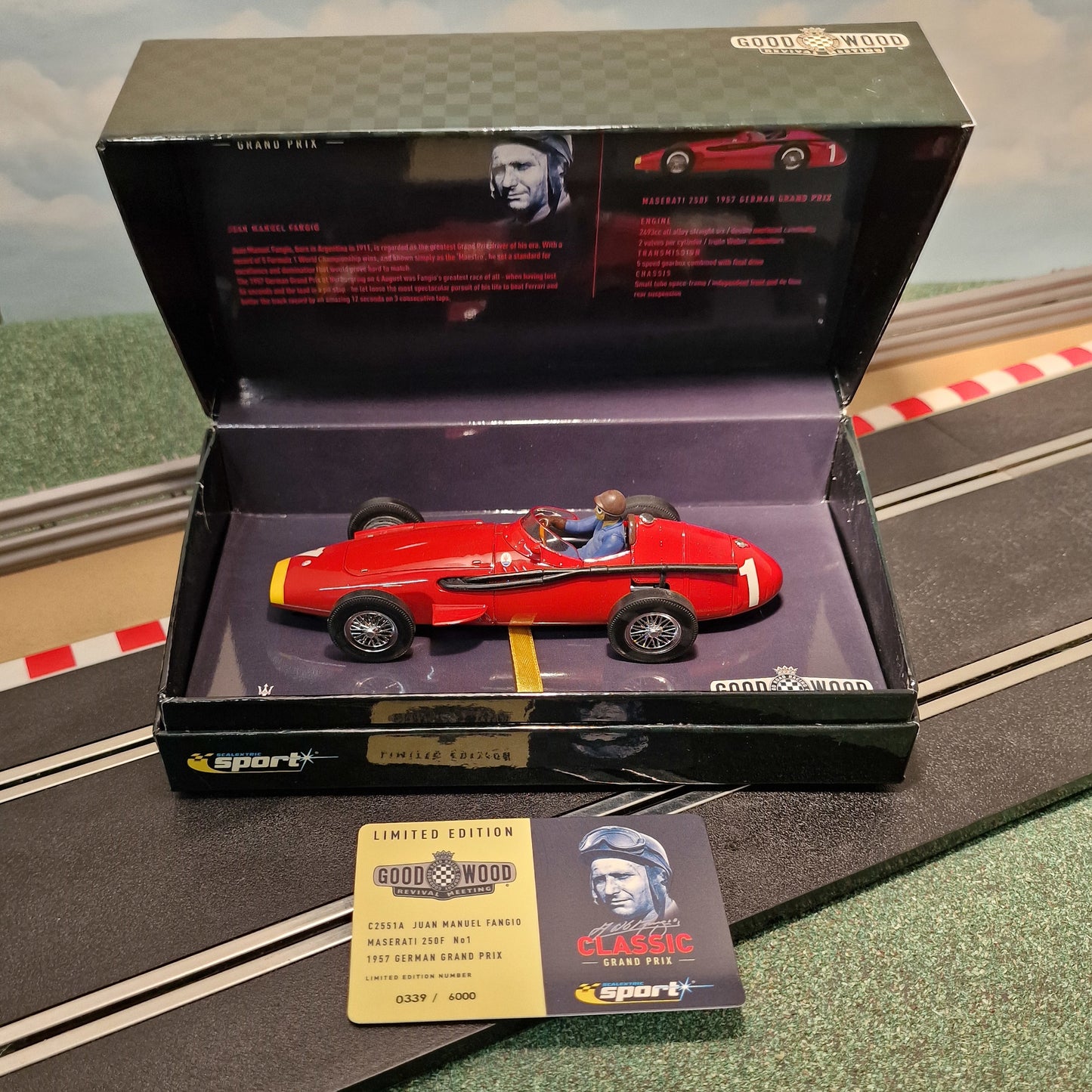Scalextric 1:32 Car - C2551A Goodwood Revival Red Maserati 250F 1957 #1