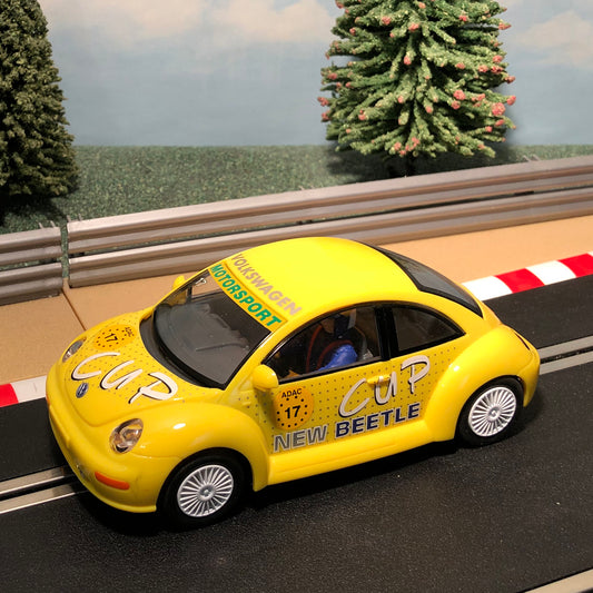 Scalextric 1:32 Car - Yellow VW Volkswagen Beetle #17 #S