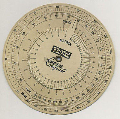 Scalextric Classic Cardboard Speed Computer C276