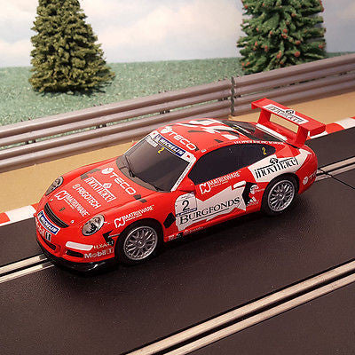 Scalextric 1:32 Car - C2899 Red Porsche 997 Lechner Racing Teco #2