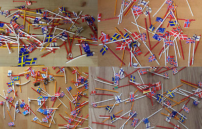 Scalextric Classic 1:32 Flagpoles With Flags x 50