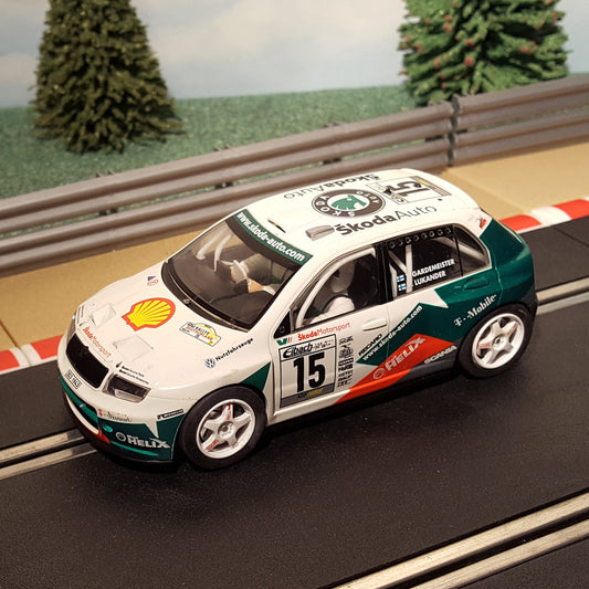 Scalextric 1:32 Car - C2486 Skoda Fabia WRC #15 *LIGHTS* #WMS