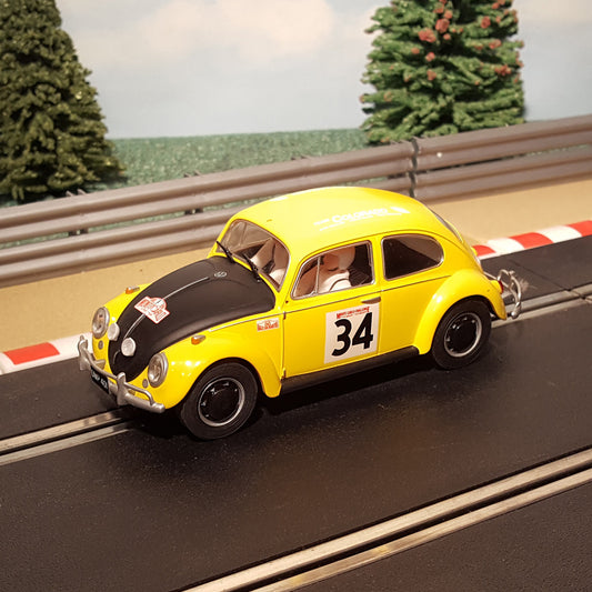 Scalextric 1:32 Car - C3412 VW Beetle Monte Carlo Challenge #34 *LIGHTS*