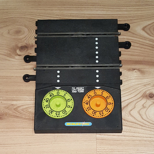 Scalextric Classic Lap Counter Timer Track - Orange & Green Dials