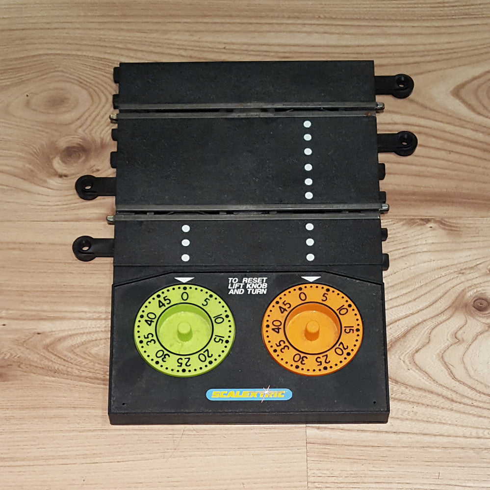 Scalextric Classic Lap Counter Timer Track - Orange & Green Dials #A