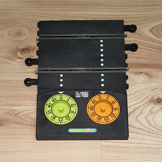 Scalextric Classic Lap Counter Timer Track - Orange & Green Dials #A