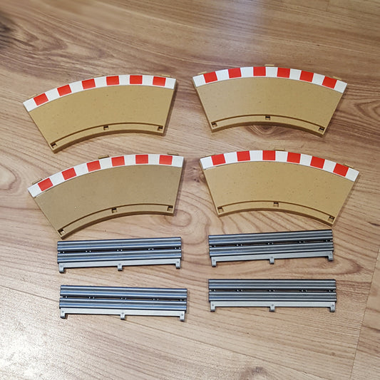 Scalextric 1:32 Borders & Barriers 'BC' C8225 Rad2 Inner Curve 45° x 4