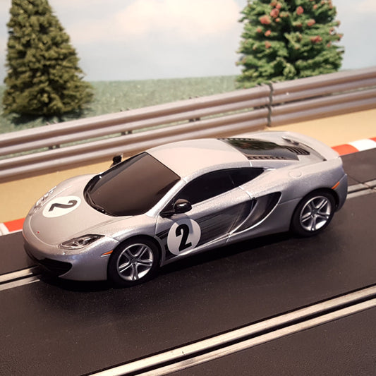 Scalextric Silver McLaren MP4 - 12C #2 - Excellent