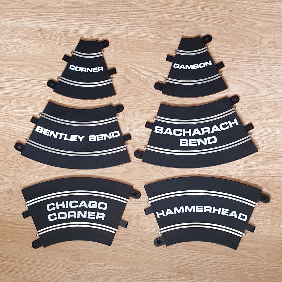 Scalextric Sport Track TOP GEAR Curves Full Set - C8206 x 4, C8202 x 2  #A